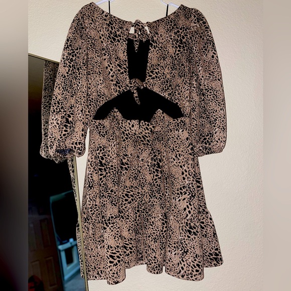 Anthropologie Maeve Knit Cut-Out Mini Dress - Picture 7 of 7